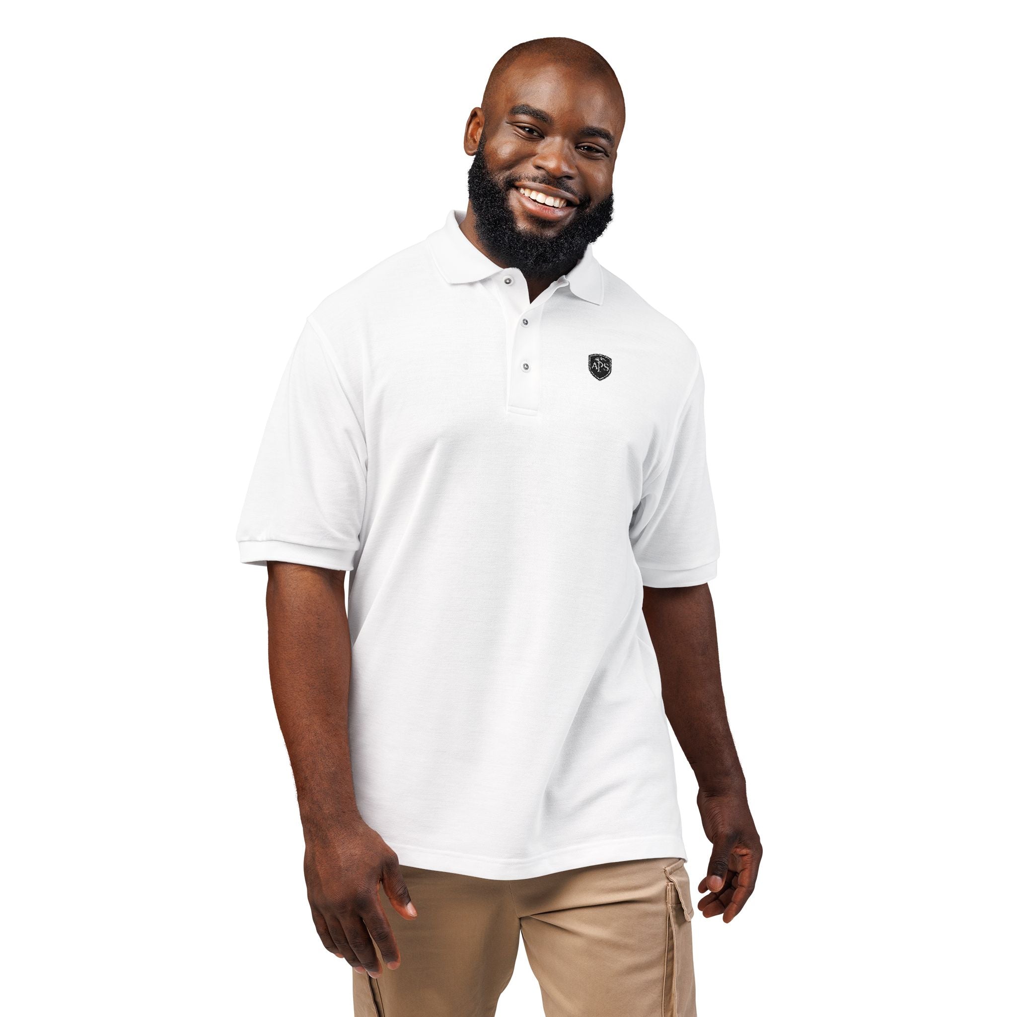 APS White Polo Shirt - Men's